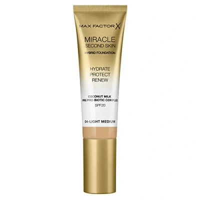 Image of Max Factor Miracle Second Skin Hydrating Foundation, Light Medium 30 ml