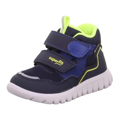 Image of Superfit Baby Boy&#039;s Sport7 Mini Sneaker, Blue Yellow 8000, 4 UK Child