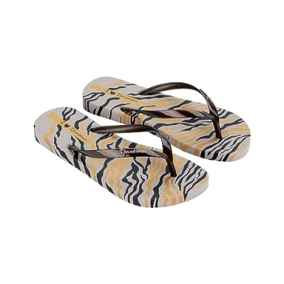 Image of Ipanema Women&#039;s Animale Print Iii Fem Flip Flop, Grey Bronze, 4 UK