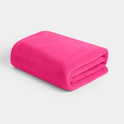 Image of Dreamscene Fleece Throw Blanket for Sofa, Ultra Soft Warm Cosy Polar Bed Lightweight Fluffy Large Throws Over Sofa Double Throws, Hot Pink 150 x 200cm