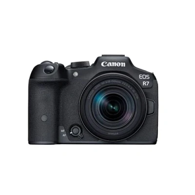 Image of Canon Mirrorless Cameras EOS R7 + RF S 18 150mm w/o Mount Adapter GB 32.5 MP APS C CMOS Image Sensor Dual Pixel AF II In Camera Compositing LCD Touchscreen UVC/UAC Compatible
