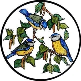 Image of Static Window Cling in a Blue Tits Design