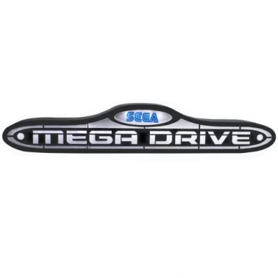 Image of Fizz Creations Sega Mega Drive Console Logo Light, Black