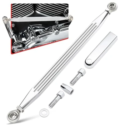 Image of Amazicha Chrome Shift Linkage Compatible for Harley Davidson Softail Dyna Road King Electra Glide Street Touring 1980 2024