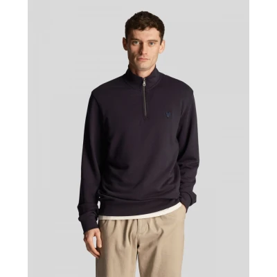 Image of Lyle &amp; Scott Zipup sweatshirt, Men&#039;s, Size: Large, Dark navy