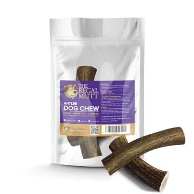 Image of The Regal Mutt Antler Chews Large (Bag of 2)