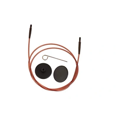 Image of KnitPro Ginger Cable, Nylon Metal, Brown, 100cm