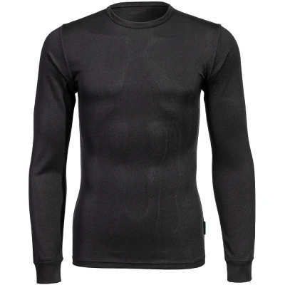 Image of Portwest Women&#039;s Baselayer Top L/S Black Small