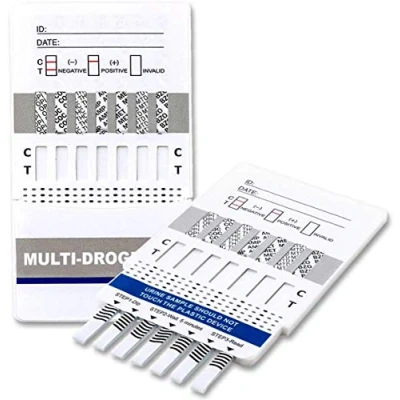Image of 2 x Drug Test Kits Urine 7 in 1 Multi Panel Testing Cocaine, Heroin, Cannabis, Benzodiazepines, Methamphetamine, Methadone, Speed