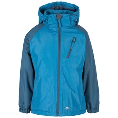 Image of Trespass Girls Tuneful Padded Reflective Rain Jacket Blue/Navy Size 2 3Y