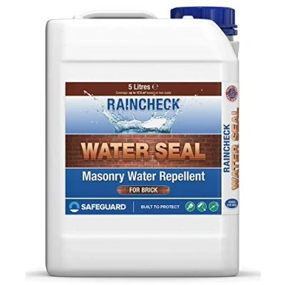 Image of Raincheck Water Seal 5 Litre Breathable, Colourless Waterproofer for Brick, Stone, Mortar &amp; Concrete