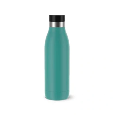 Image of TEFAL BLUDROP Water Bottle, Reusable Stainless Steel Hot and Cold Drinks, Dishwasher Safe, Leak Proof, 0.5 L, Green