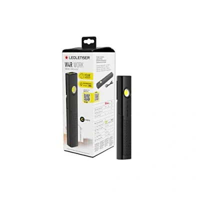 Image of Ledlenser W4R Work Torch, Portable LED Light, USB Torch with 220 lumens, Inspection Rechargeable Lights, Cordless Lamp, Magnetic Lamp Hand Tools, Light
