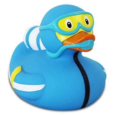 Image of Lilalu 8 x cm/50 g Collector and Baby Diving Rubber Duck Bath Toy