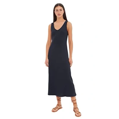 Image of Trendyol FeMan Maxi A line Regular fit Knit Dress Marineblau
