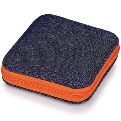 Image of Prym Sewing Kit in Denim Case, Stainless Steel, Orange, One Size