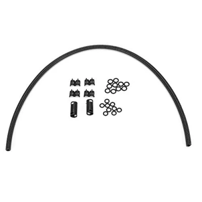 Image of Windshield Washer Hose Kit, 50CM (19.7in) Sprayer Corrugated Tube Connector Kit Universal