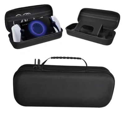 Image of VIMAZ Carrying Case Compatible with PS5 Portal,Portable Hard Compatible,Hard Protective Case,Protective for Safe Storage of Protective,Carrying Shockproof Portal (Black)