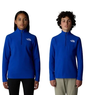 Image of The North Face TEEN Glacier ZIP Unisex Fleece jumper for kids, Size: 6y, Blue