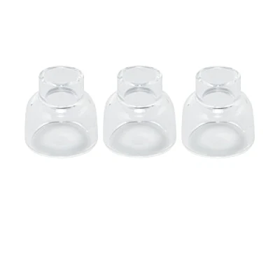 Image of RIVERWELD Clear Quartz Nozzle 53NQCN 28mm Glass TIG Cups for SR WP 9 17 18 20 25 26 Welding Torches 3pk