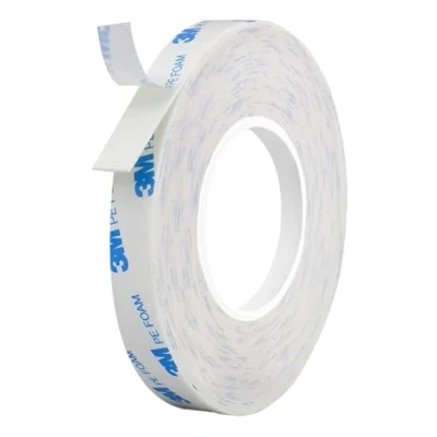 Image of Dpm tapes 3M 1600T Double Sided Adhesive Tape for Indoor and Outdoor Use, Waterproof, Mounting Heavy Objects, PE Foam, Object Fixing, Paintings, Permanent Applications (9 mm x 3 m)