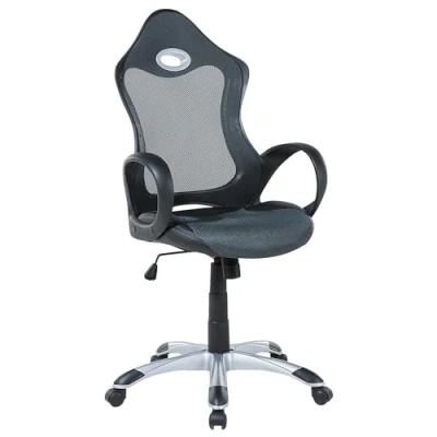 Image of Office Chair Ergonomic Mesh Tilt Mechanism Adjustable Seat Grey iChair