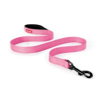 Image of EzyDog Essential Lead Training Lead, Small Dogs, Medium Large Sturdy Dog Comfortable Padded Handle, Reflective Thread, 1.2M (Pink)