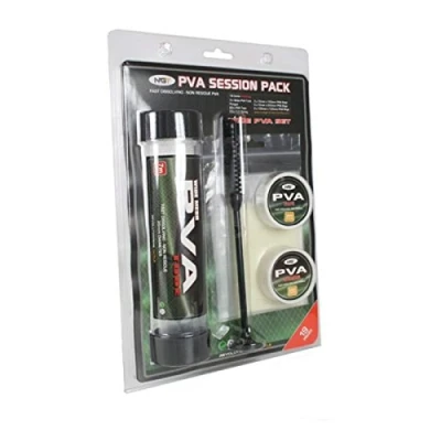 Image of NGT FPVA Session W Pva Pack 7m Wide Tube With Plunger, Tape, String &amp; Bags Transparent,