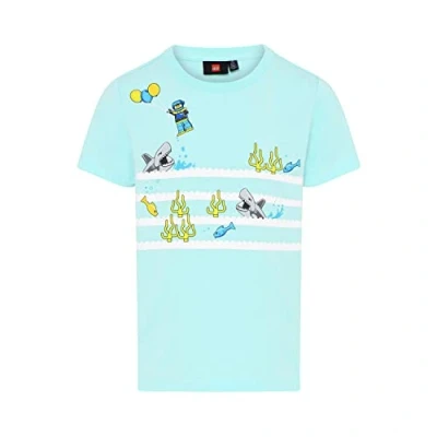 Image of LEGO Jungen T Shirt Shark LWTaylor 310, 718 Light Turquise, 104