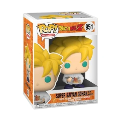 Image of Funko Pop! Animation: DBZ S9 SS Gohan With Noodles Dragon Ball Collectable Vinyl Figure Gift Idea Official Merchandise Toys for Kids &amp; Adults Anime Fans Model Collectors