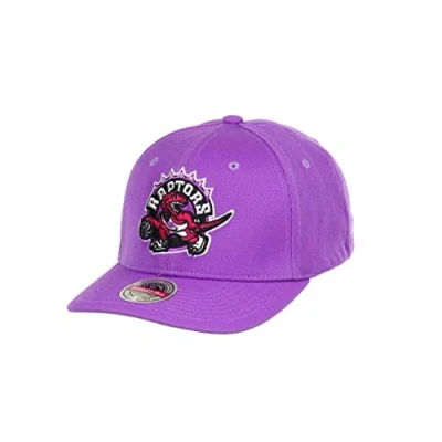 Image of Mitchell &amp; Ness Toronto Raptors Purple NBA Team Ground 2.0 Stretch Snapback HWC Cap One Size