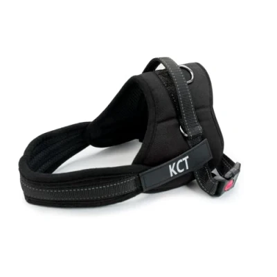 Image of KCT No Pull Dog Harness Medium Black Soft Padded Adjustable Vest Easy Control