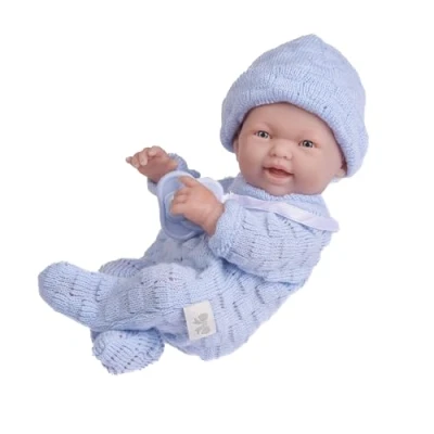 Image of JC Toys 18452_B Mini La Newborn Baby Doll, Real Boy Blue, 9.5 Inches