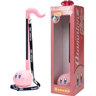 Image of Otamatone Deluxe Kirby Japanese Electronic Musical Instrument, Portable Touch Sensitive Digital Music Instruments Synthesizer, Fun Kids Teens Adults Birthday Christmas Toy Song Game Stuff