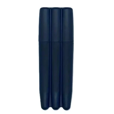 Image of Three Tree Triple Preroll Case, Cone Case Holder Air Tight UK Stock 3 Tubes Plastic Cigar Storage Accessories for Travel Outdoor (No Cigars Included) (Blue) (Black)