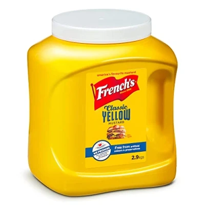 Image of French&#039;s Classic Yellow Mustard, Deep &amp; Tangy Flavour, Versatile Condiment, Bulk Container, Food Service Size, 2.9kg