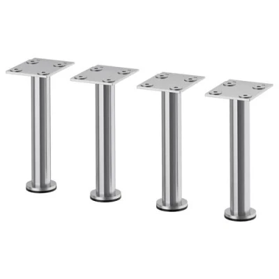 Image of Ikea CAPITA Leg, stainless steel / 4 pack 16 cm
