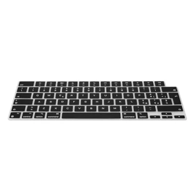 Image of kwmobile Silicone Keyboard Protection QWERTY (Italian) Cover Compatible with Apple MacBook Pro 16&quot; (2023) M2 A2780 / M3 A2991 Black