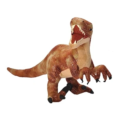 Image of Wild Republic 17953 Velociraptor, Dinosaur Stuffed Animal, Plush Toy, Gifts for Kids, Dinosauria 17 Inches