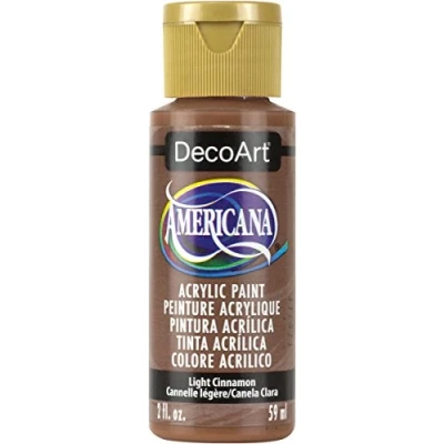 Image of Deco Art Americana Acrylic Multi Purpose Paint, Light Cinnamon,Brown,59 ml (Pack of 1)