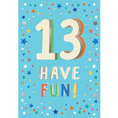 Image of Piccadilly Greetings 13th Birthday Boy Milestone Card Age 13,Approx. 7 x 5 inches
