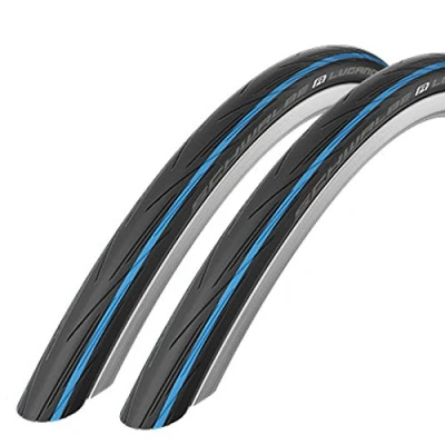 Image of Schwalbe Lugano 700 x 25c Road Bike Tyres (Pair) Blue