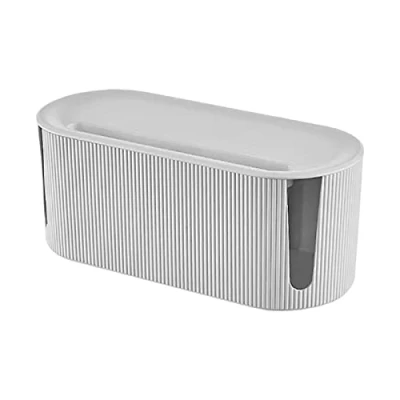 Image of Cable Management Box Dustproof Tidy Larger Organizer Wire Organiser for Hiding Messy Cables