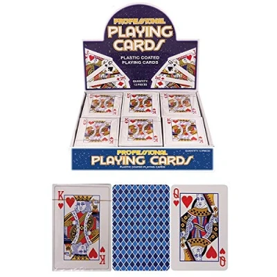 Image of The Home Fusion Company Pack Of Plastic Coated Playing Cards Classic Style Deck