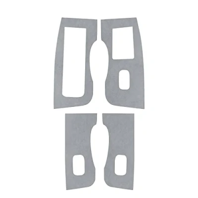 Image of Alfanxi Window Switch Bring Trim Alcantara Material Panel Door Open Button Decal Cover Compatible with Tesla Model Y/Model 3 (Grey)