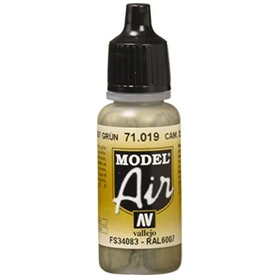Image of Vallejo Model Air 17 ml Acrylic Paint Camouflage Dark Green