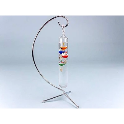 Image of SDL Galileo Thermometer on Stand, 24cm, Multicolour, Analog, High Accuracy
