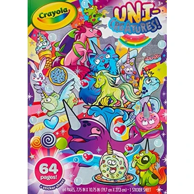 Image of CRAYOLA Unicreatures Colouring Book