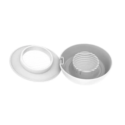 Image of Fiskars Egg Slicer, Synthetic Material/Stainless Steel, 13.3 x 12 4.2 cm, Functional Form, White, 1016126
