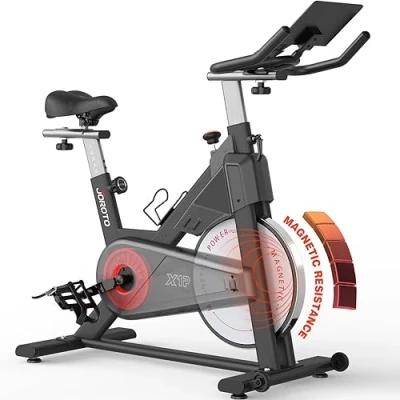 Image of JOROTO X1P Exercise Bike Stationary Bikes for Home with Magnetic Resistance Heavy Flywheel Indoor Silent Belt Drive Cycling 350 LBS 2024 Newest Version